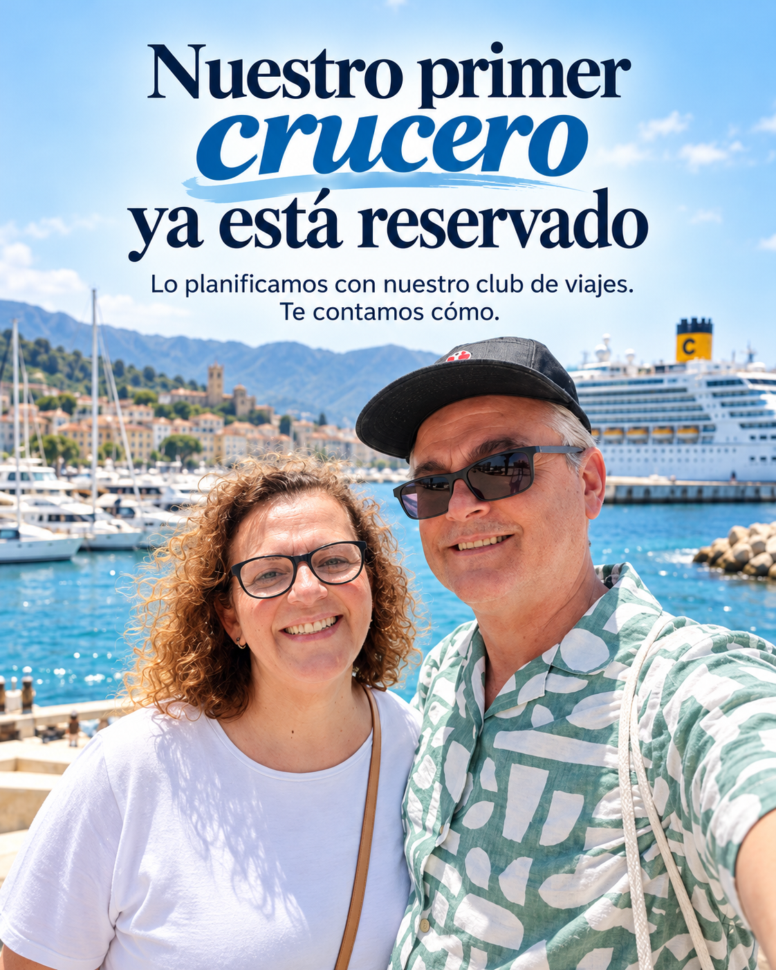 Oscar y Rossy en la creatividad que anuncia su primer crucero reservado